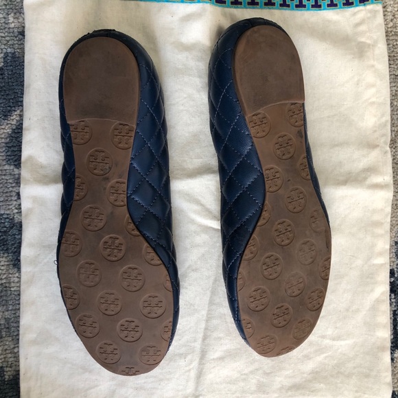 Tory Burch Quinn quilted ballet flat Navy - Picture 5 of 12
